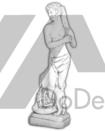 Figurka dekoracyjna z betonu - Hermes