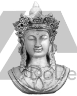 Scultura di Buddha - busto del Buddha reale