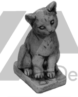 Figurka dekoracyjna - betonowy kot