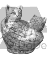 Betonowe kotki w koszyku