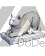 Figury ogrodowe - kot z betonu - new design