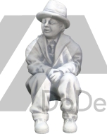Figurka dekoracyjna chłopiec w kapeluszu