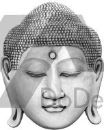 Maschera di calcestruzzo - Buddha