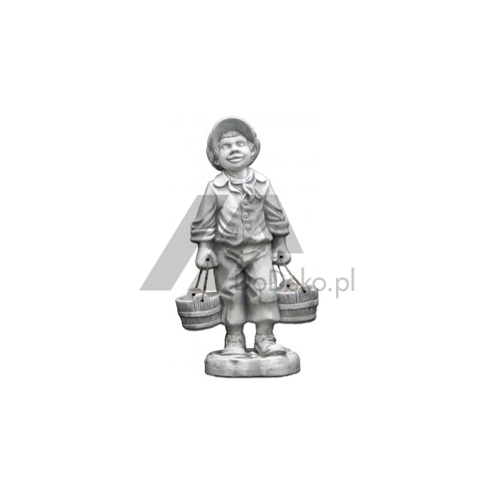 Donica z figurą chłopca, figurki ogrodowe, donice betonowe