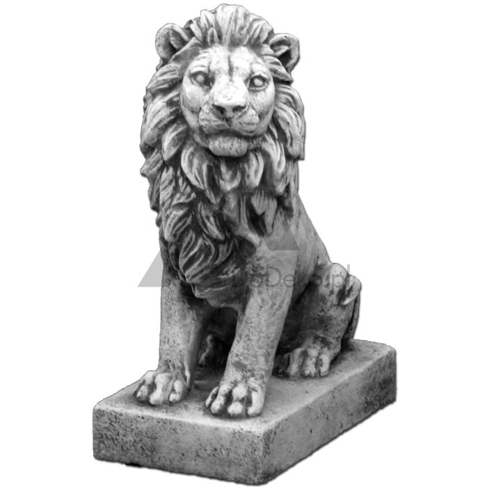 Figura decorativa - un leone seduto a destra