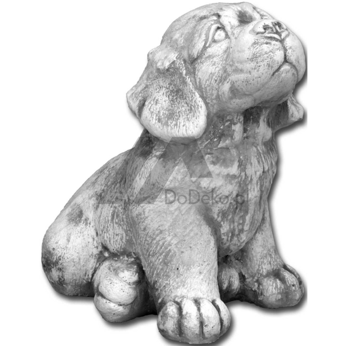 Statuetta in cemento di un cucciolo