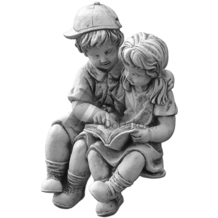 Statuine per bambini con un libro